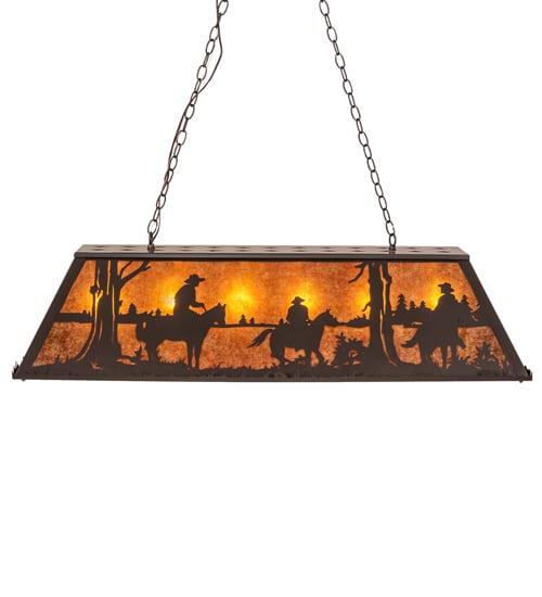 6 Light 48" Wide Billiard Linear Pendant