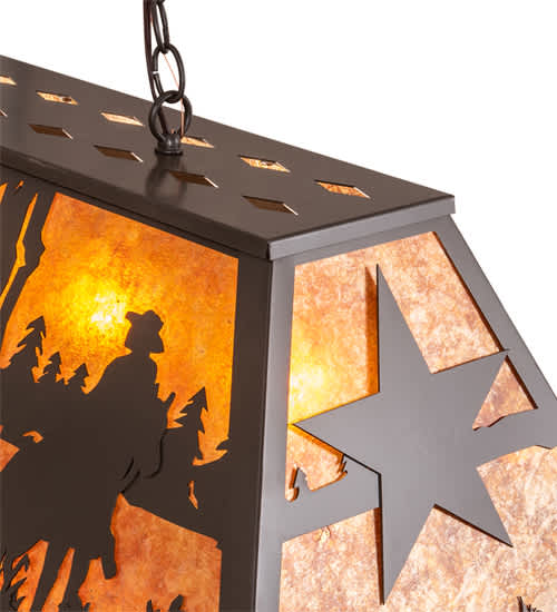 6 Light 48" Wide Billiard Linear Pendant