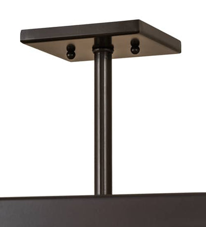 Calf and Cow 4 Light 34" Wide Semi-Flush Square Ceiling Fixture