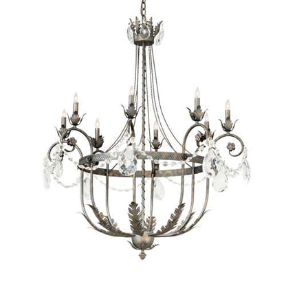 Antonia 8 Light 40" Wide Crystal Candle Style Chandelier