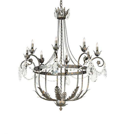 Antonia 8 Light 40" Wide Crystal Candle Style Chandelier
