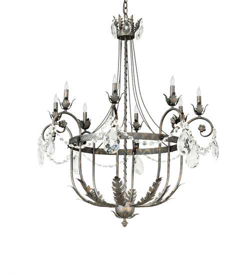 Antonia 8 Light 40" Wide Crystal Candle Style Chandelier