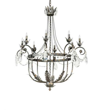 Antonia 8 Light 40" Wide Crystal Candle Style Chandelier