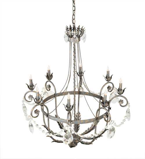 Antonia 8 Light 40" Wide Crystal Candle Style Chandelier