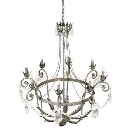 Antonia 8 Light 40" Wide Crystal Candle Style Chandelier