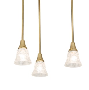 3 Light 19" Wide Multi Light Pendant