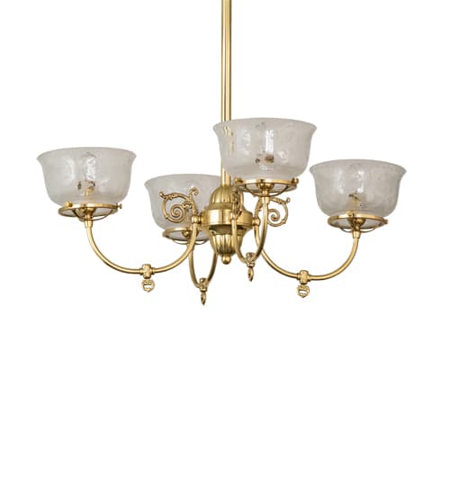 Revival Gas and Electric 4 Light 28" Wide Chandelier