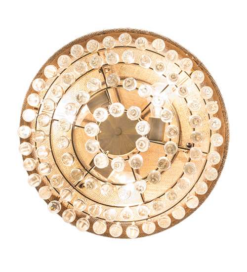 3 Light 18" Wide Crystal Pendant