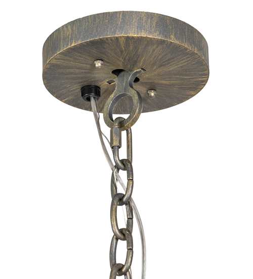 3 Light 18" Wide Crystal Pendant