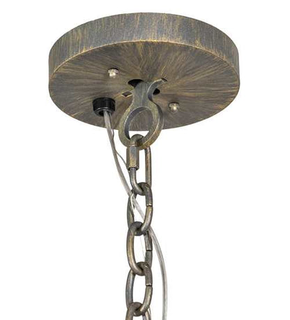 3 Light 18" Wide Crystal Pendant