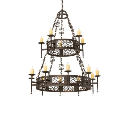 Toscano 15 Light 48" Wide Taper Candle Style Chandelier
