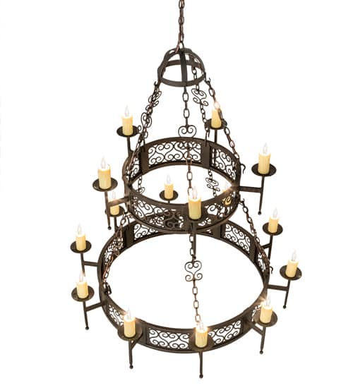 Toscano 15 Light 48" Wide Taper Candle Style Chandelier