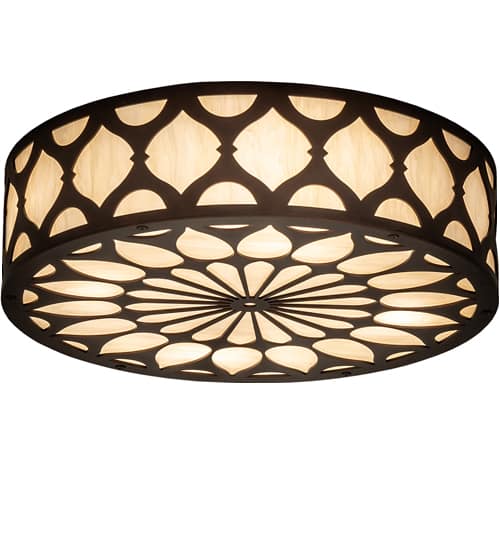 Lorea 4 Light 22" Wide Semi-Flush Drum Ceiling Fixture