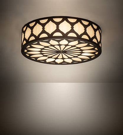 Lorea 4 Light 22" Wide Semi-Flush Drum Ceiling Fixture