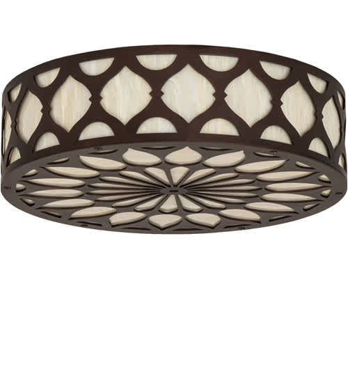Lorea 4 Light 22" Wide Semi-Flush Drum Ceiling Fixture