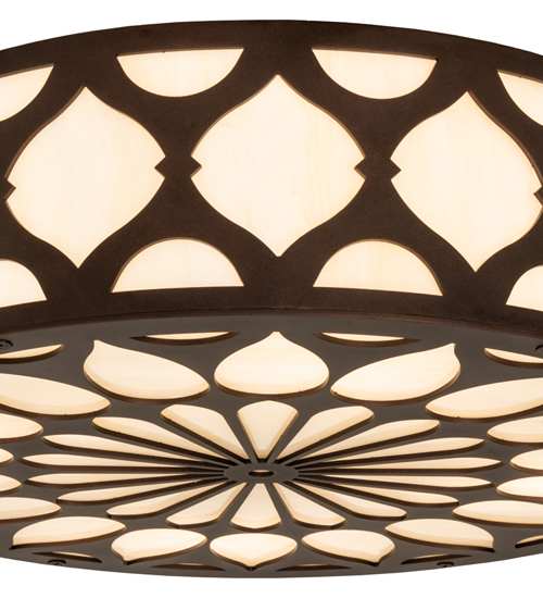 Lorea 4 Light 22" Wide Semi-Flush Drum Ceiling Fixture