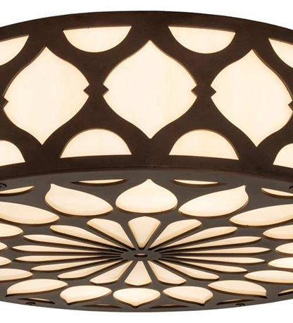 Lorea 4 Light 22" Wide Semi-Flush Drum Ceiling Fixture
