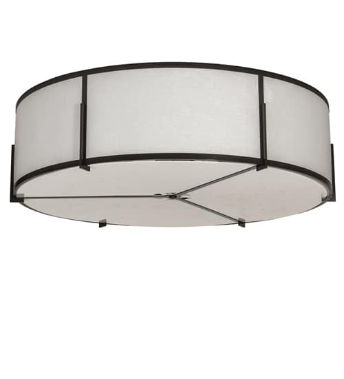Cilindro Structure 12 Light 60" Wide Semi-Flush Drum Ceiling Fixture