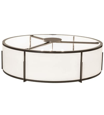 Cilindro Structure 12 Light 60" Wide Semi-Flush Drum Ceiling Fixture