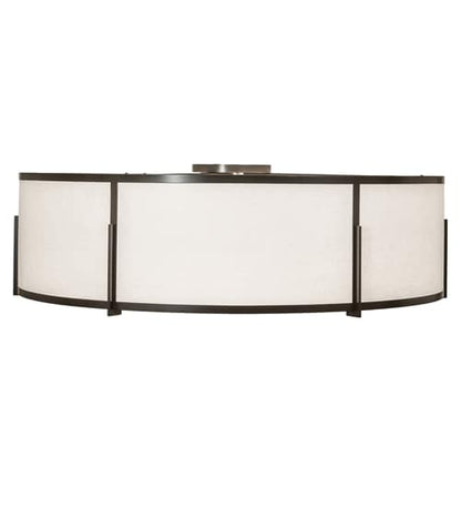 Cilindro Structure 12 Light 60" Wide Semi-Flush Drum Ceiling Fixture