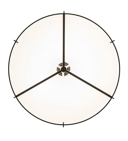 Cilindro Structure 12 Light 60" Wide Semi-Flush Drum Ceiling Fixture