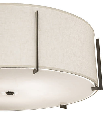Cilindro Structure 6 Light 42" Wide Semi-Flush Drum Ceiling Fixture
