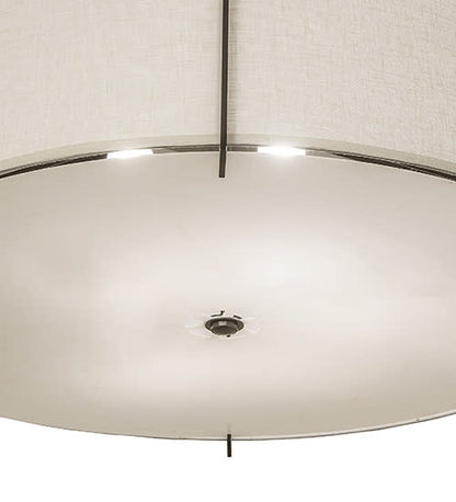 Cilindro Structure 6 Light 42" Wide Semi-Flush Drum Ceiling Fixture
