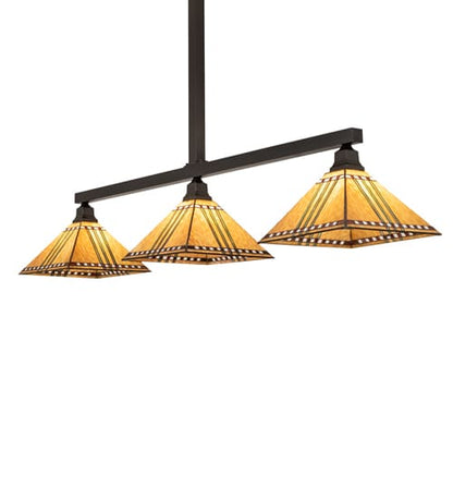 3 Light 62" Wide Linear Pendant