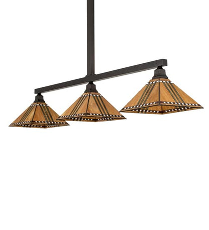3 Light 62" Wide Linear Pendant