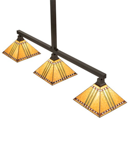 3 Light 62" Wide Linear Pendant