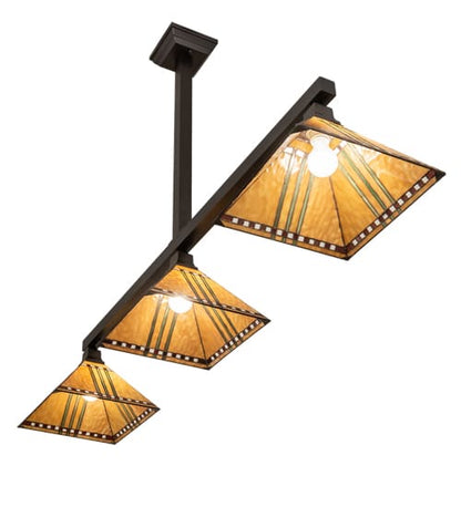 3 Light 62" Wide Linear Pendant