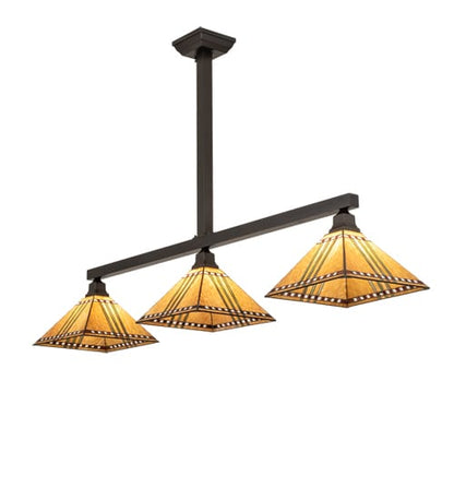 3 Light 62" Wide Linear Pendant