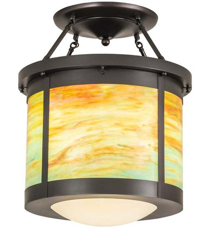 Arts and Crafts 4 Light 20" Wide Semi-Flush Ceiling Fixture