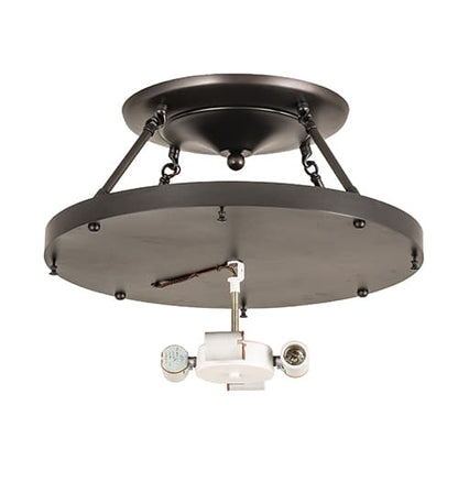 Arts and Crafts 4 Light 20" Wide Semi-Flush Ceiling Fixture