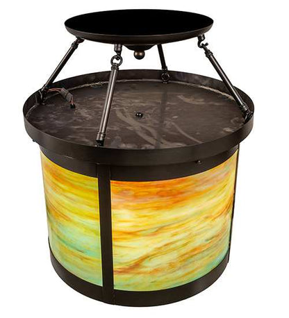 Arts and Crafts 4 Light 20" Wide Semi-Flush Ceiling Fixture