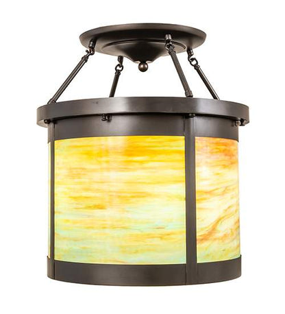 Arts and Crafts 4 Light 20" Wide Semi-Flush Ceiling Fixture