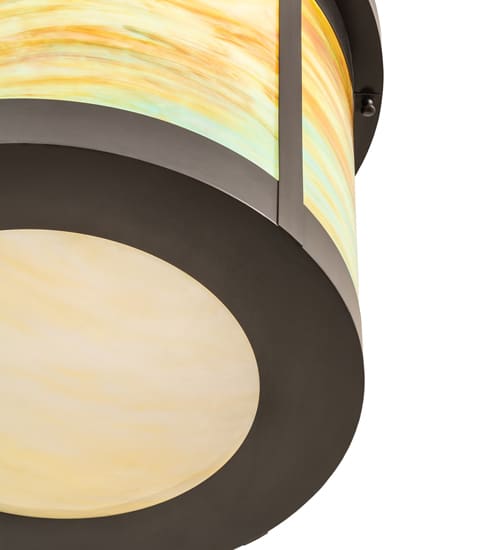Arts and Crafts 4 Light 20" Wide Semi-Flush Ceiling Fixture