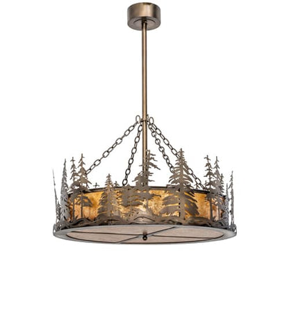 4 Light 36" Wide Pendant