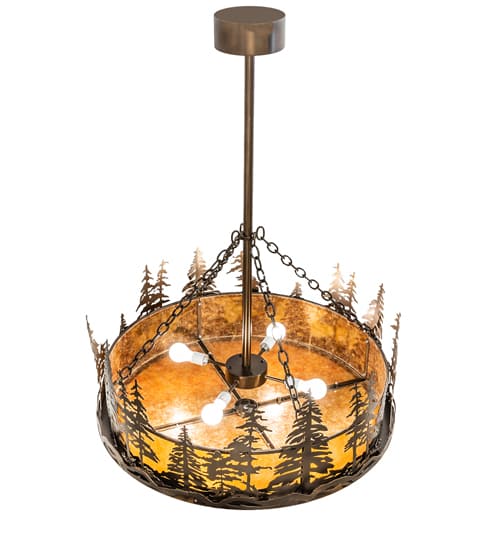 4 Light 36" Wide Pendant