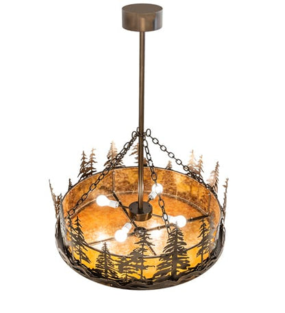 4 Light 36" Wide Pendant