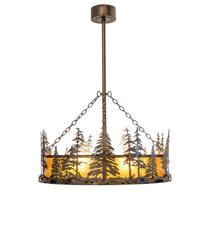 4 Light 36" Wide Pendant