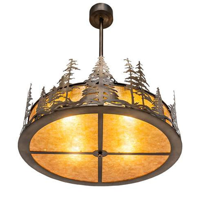 4 Light 36" Wide Pendant