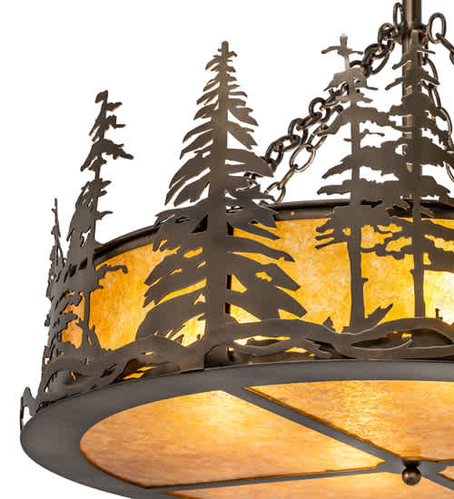 4 Light 36" Wide Pendant