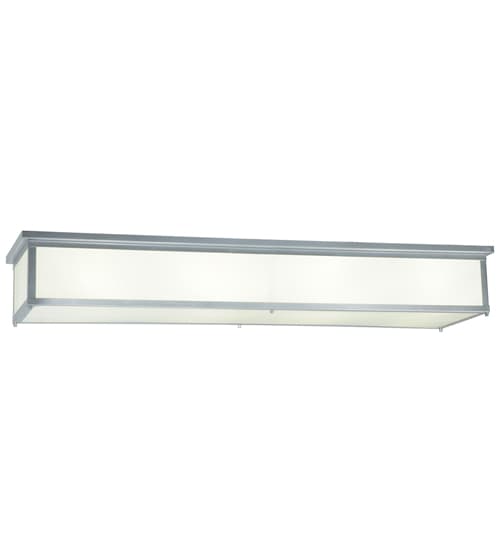 Lumina 8 Light 72" Wide Flush Mount Ceiling Fixture - Sparkle Silver Finish - Medium Bulb Base