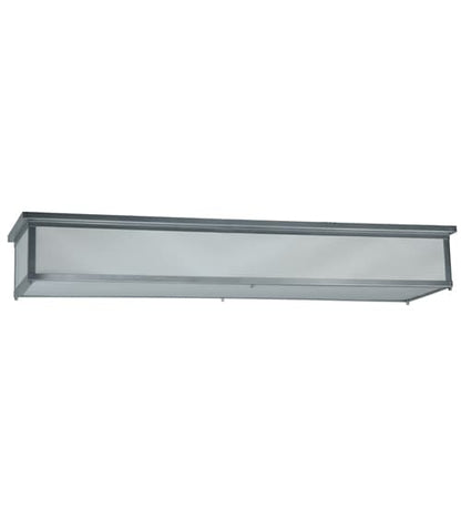 Lumina 8 Light 72" Wide Flush Mount Ceiling Fixture - Sparkle Silver Finish - Medium Bulb Base