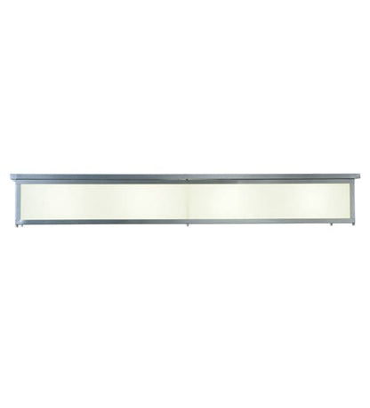Lumina 8 Light 72" Wide Flush Mount Ceiling Fixture - Sparkle Silver Finish - Medium Bulb Base