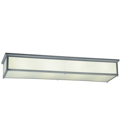 Lumina 8 Light 72" Wide Flush Mount Ceiling Fixture - Sparkle Silver Finish - Medium Bulb Base