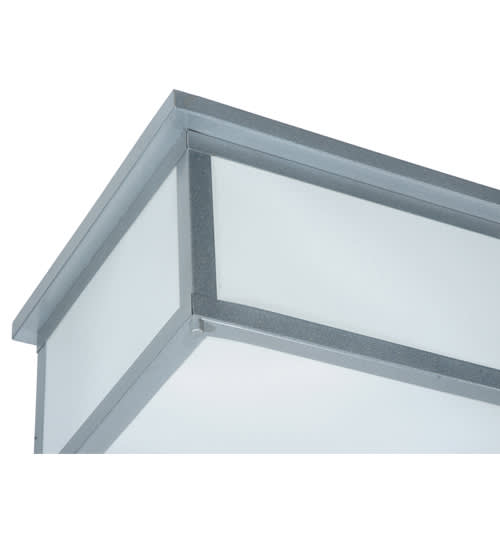Lumina 8 Light 72" Wide Flush Mount Ceiling Fixture - Sparkle Silver Finish - Medium Bulb Base