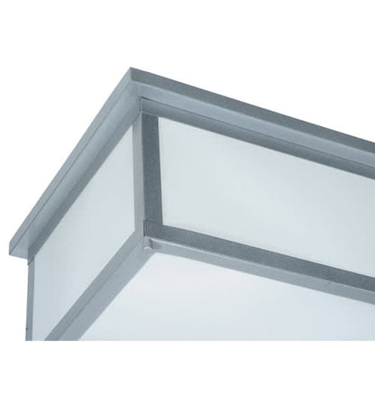 Lumina 8 Light 72" Wide Flush Mount Ceiling Fixture - Sparkle Silver Finish - Medium Bulb Base