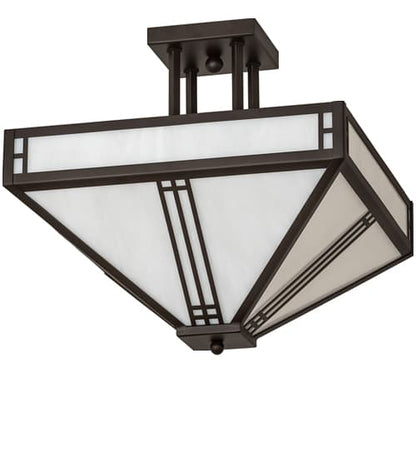 Prairie Loft 4 Light 9" Wide Semi-Flush Ceiling Fixture